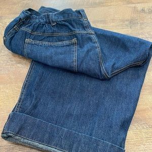 NWT 🌺 ROAMANS plus capris jean denim sz 18W cotton